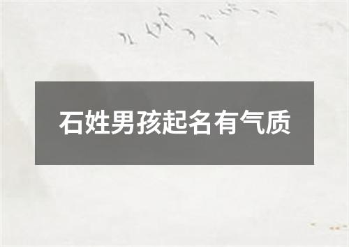 石姓男孩起名有气质