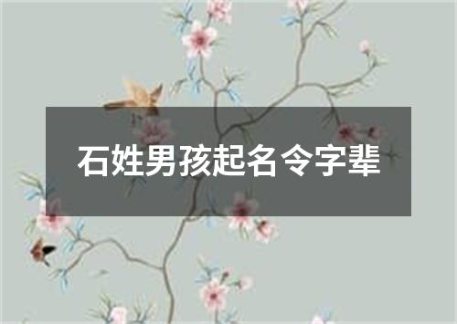 石姓男孩起名令字辈