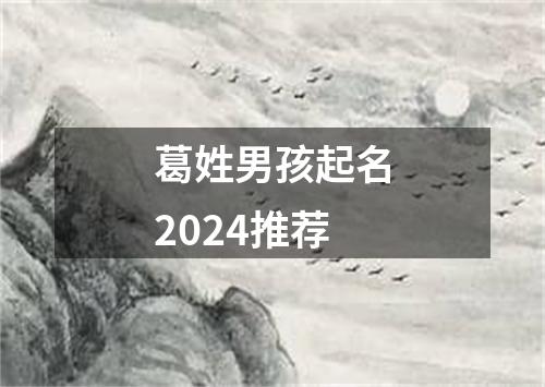 葛姓男孩起名2024推荐