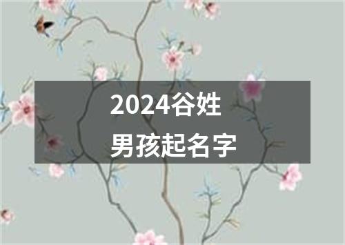 2024谷姓男孩起名字