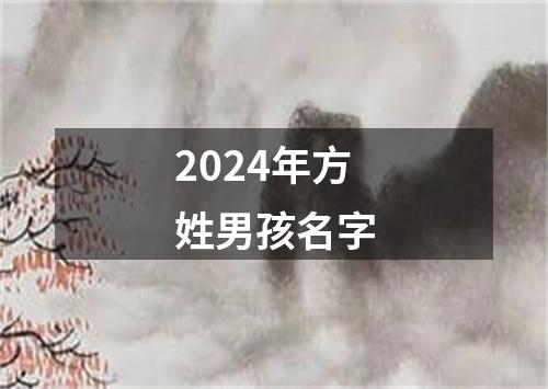 2024年方姓男孩名字