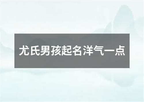 尤氏男孩起名洋气一点