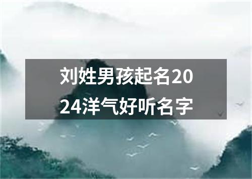 刘姓男孩起名2024洋气好听名字