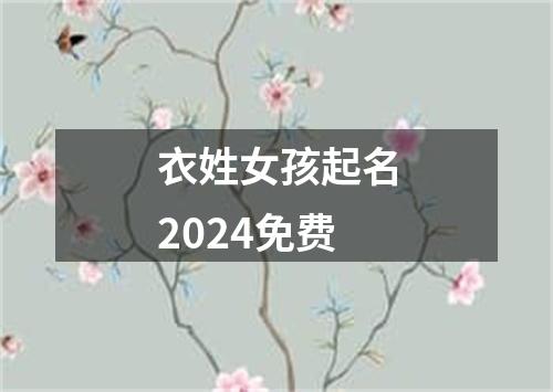 衣姓女孩起名2024免费