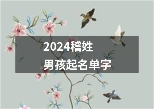 2024稽姓男孩起名单字