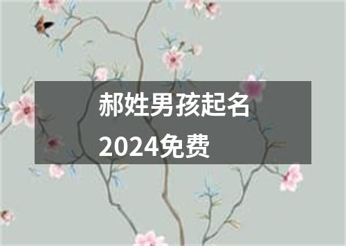 郝姓男孩起名2024免费