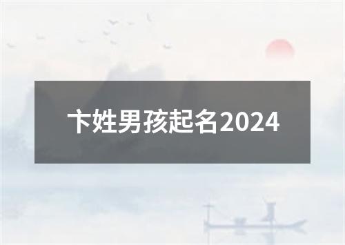 卞姓男孩起名2024