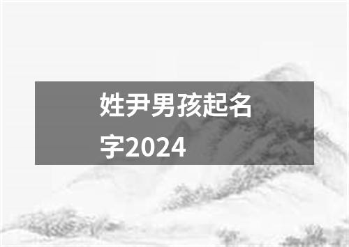 姓尹男孩起名字2024