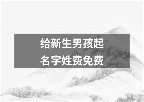 给新生男孩起名字姓费免费