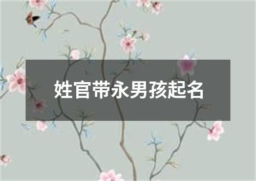 姓官带永男孩起名