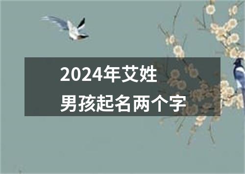 2024年艾姓男孩起名两个字