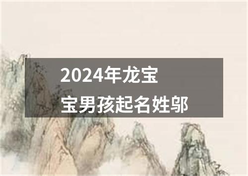 2024年龙宝宝男孩起名姓邬