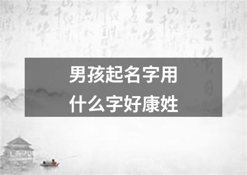 男孩起名字用什么字好康姓