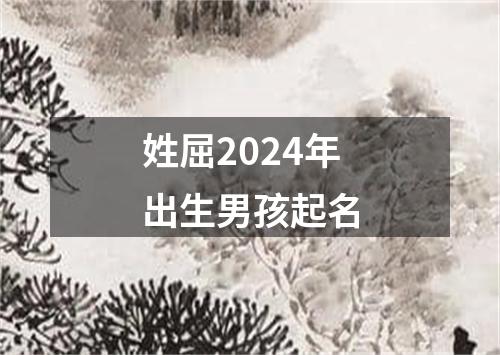 姓屈2024年出生男孩起名