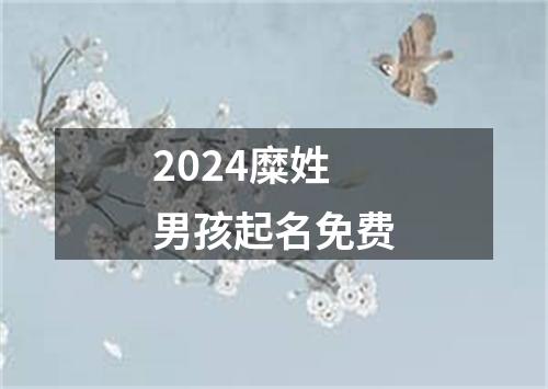 2024糜姓男孩起名免费