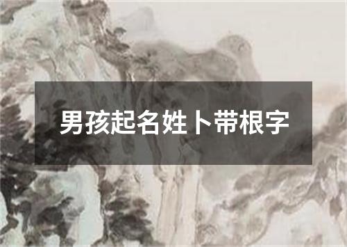 男孩起名姓卜带根字