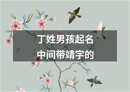 丁姓男孩起名中间带靖字的