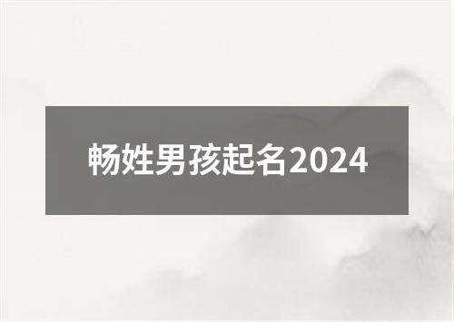 畅姓男孩起名2024