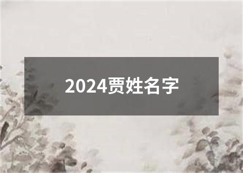 2024贾姓名字