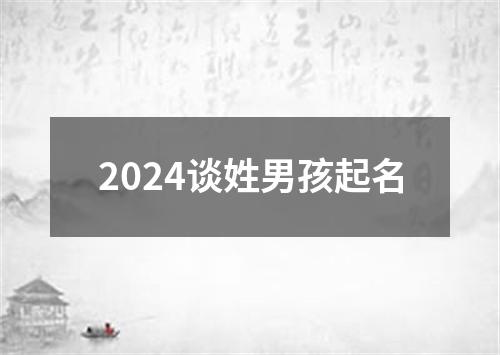 2024谈姓男孩起名