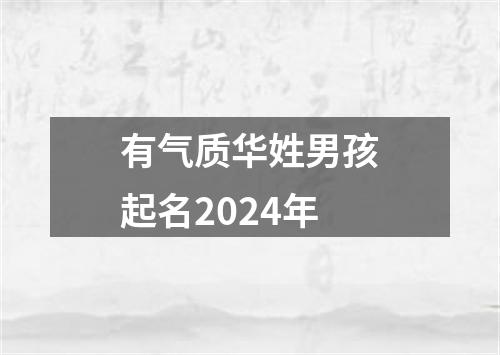 有气质华姓男孩起名2024年