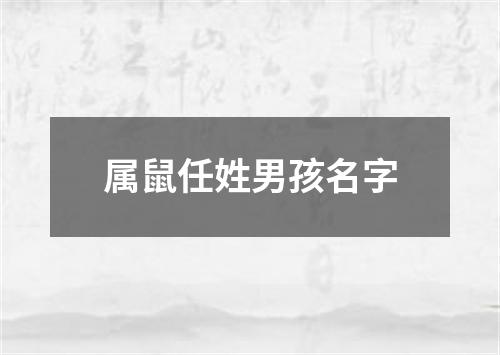 属鼠任姓男孩名字