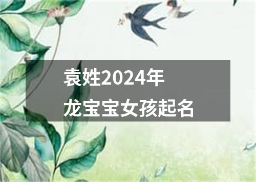 袁姓2024年龙宝宝女孩起名