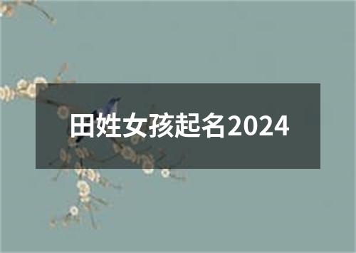 田姓女孩起名2024