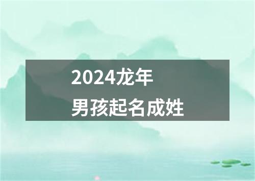 2024龙年男孩起名成姓