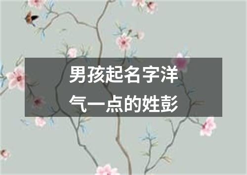 男孩起名字洋气一点的姓彭