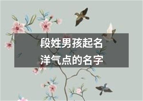 段姓男孩起名洋气点的名字