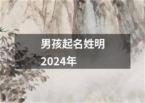 男孩起名姓明2024年