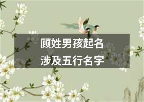 顾姓男孩起名涉及五行名字