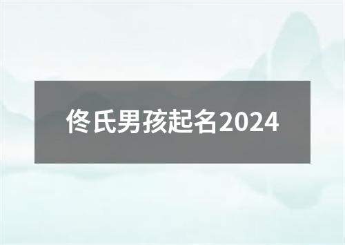 佟氏男孩起名2024