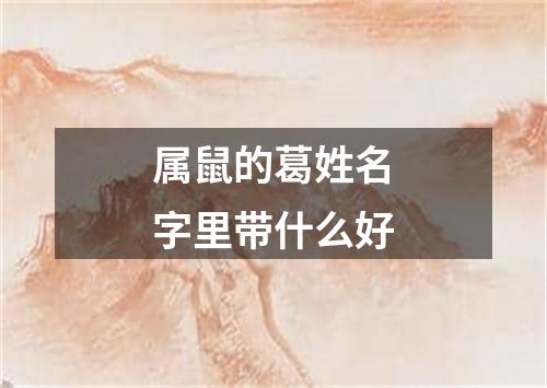 属鼠的葛姓名字里带什么好