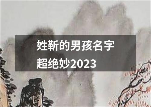 姓靳的男孩名字超绝妙2023