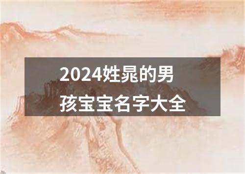 2024姓晁的男孩宝宝名字大全