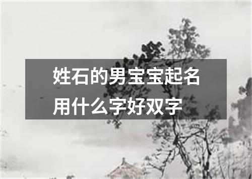 姓石的男宝宝起名用什么字好双字