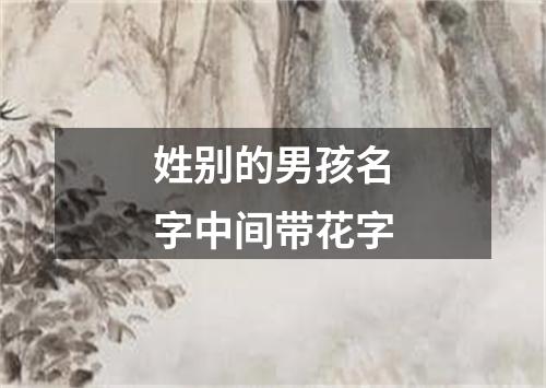 姓别的男孩名字中间带花字