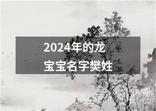 2024年的龙宝宝名字樊姓