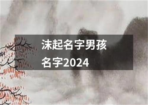 沫起名字男孩名字2024