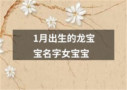 1月出生的龙宝宝名字女宝宝