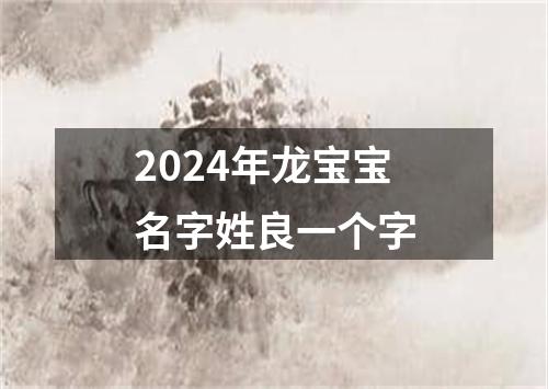 2024年龙宝宝名字姓良一个字