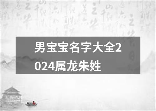 男宝宝名字大全2024属龙朱姓