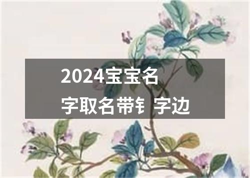 2024宝宝名字取名带钅字边