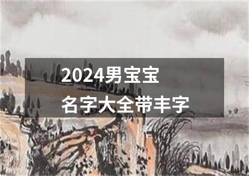 2024男宝宝名字大全带丰字