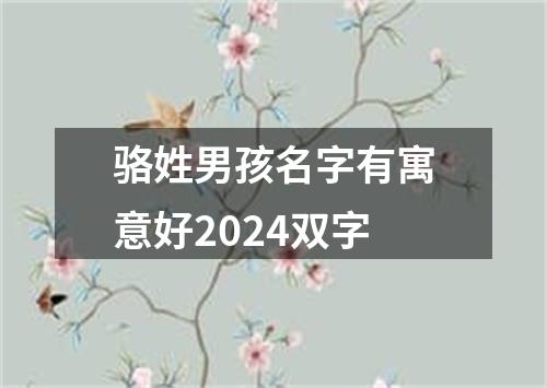 骆姓男孩名字有寓意好2024双字