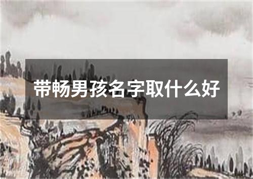 带畅男孩名字取什么好