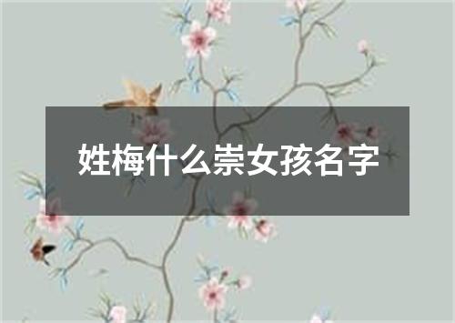 姓梅什么崇女孩名字