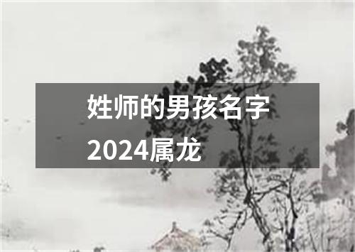 姓师的男孩名字2024属龙